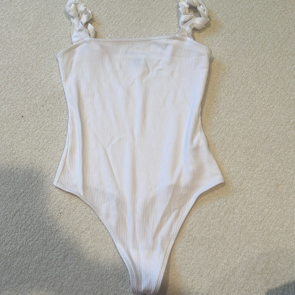 Sunday Best Ruffle Strap Bodysuit
